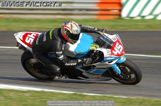 2008-05-11 Monza 0268 Superstock 1000 - 45 Luca Verdini - Yamaha YZF R1